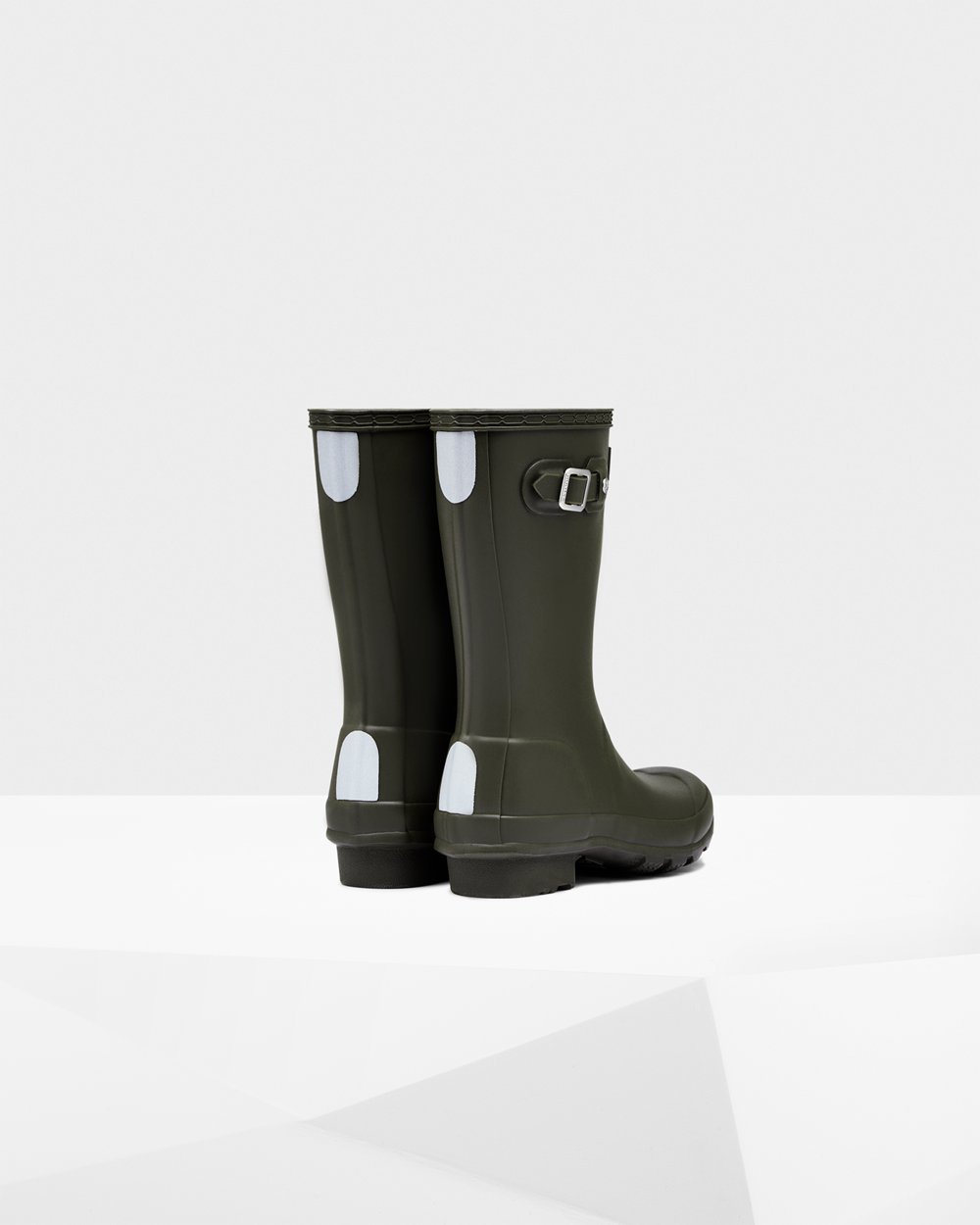 Bottes de Pluie Hunter Original Grands Enfant Vert Foncé Olive MXIKUQT-20